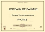 Etiquette Coteaux de Saumur - Factice