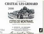 Château les Grimard - M. J.JOYEUX – M. B. HAVARD -24230 - Montazeau