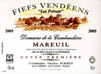Etiquette Fiefs Vendéens - Photo les vins français