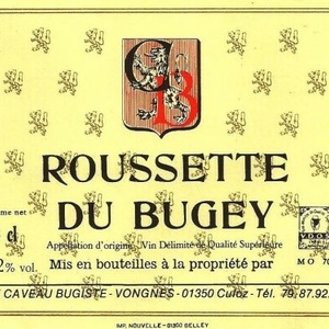 Roussette du Bugey  (AOC) (AOP)