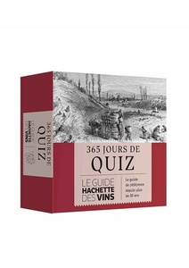 365 jours de quiz - Le guide hachette des vins - Coffret jeu