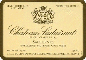 Château Suduiraut - Premier Cru Classé -