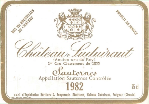Château Suduiraut -  Premier Grand Cru Classé de Sauternes.