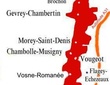 Carte des appellations de la Côte de Nuits