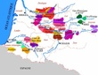 Carte des appellations viticoles du Sud-Ouest