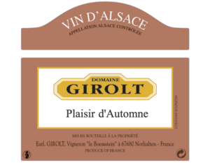 Alsace  ou Vin d'Alsace  (AOC - AOP)