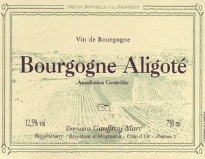 Bourgogne Aligoté (A.O.C)