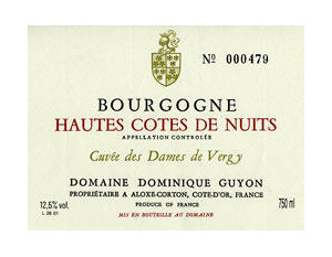 Bourgogne Hautes- Côtes de Nuits  (A.O.C)