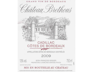 Côtes de Bordeaux Cadillac (A.O.C)