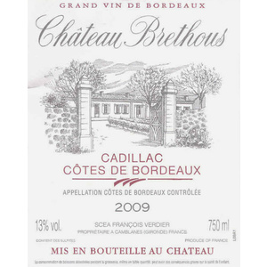 Côtes de Bordeaux Cadillac (A.O.C)