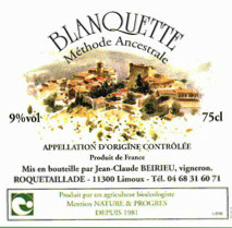  Limoux Blanquette Méthode Ancestrale - Domaine jean-Claude Beirieu - Limoux