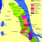 Carte des appellations viticoles du Médoc