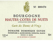 A.O.C Bourgogne Hautes- Côtes-de-Nuits