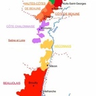 Carte des appellations viticoles de Bourgogne