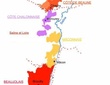 Carte des appellations viticoles de Bourgogne