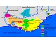 Carte des appellations viticoles de Provence.