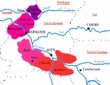 Carte des appellations viticoles du Lot et Garonne.